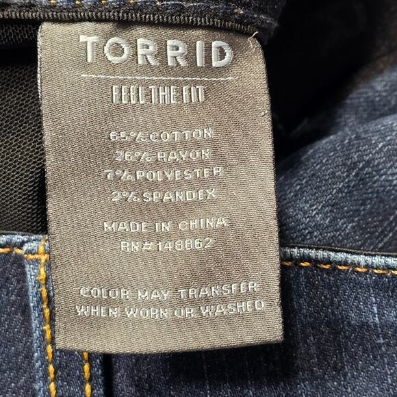 Torrid Dark Blue Skinny Jeans - Picture 4 of 7